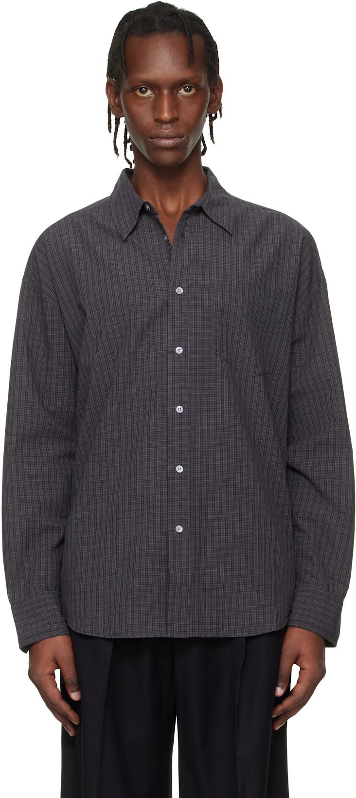 Gray Wide-Fit Shirt by HOPE