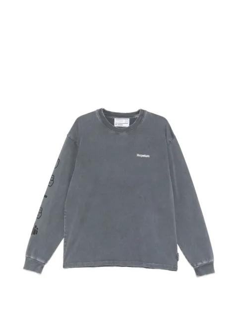text-print long-sleeve T-shirt by HOPEIUM
