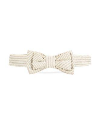Boys' Classic Seersucker Bow Tie - Big Kid by HOPE&HENRY