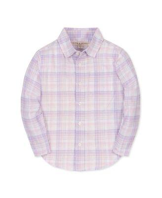 Boys' Linen Long Sleeve Button Down Shirt - Big Kid by HOPE&HENRY