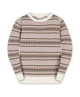 Boys' Organic Long Sleeve Intarsia Crew Neck Pullover Sweater - Little Kid by HOPE&HENRY