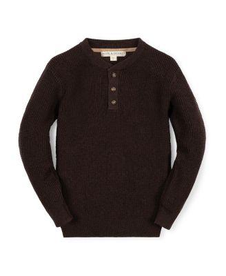 Boys' Organic Sweater Henley with Elbow Patches - Little Kid by HOPE&HENRY