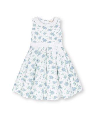 Girls' Heirloom Linen Sleeveless Peter Pan Collar Tea Dress with Waist Sash - Baby by HOPE&HENRY