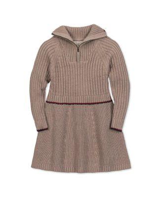 Girls' Organic Half Zip Raglan Sweater Dress - Little Kid by HOPE&HENRY Girls' Organic Half Zip Raglan Sweater Dress - Little Kid by HOPE&HENRY