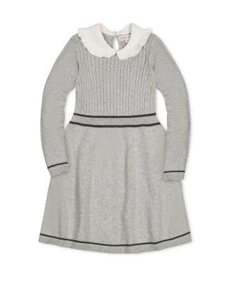 Girls' Organic Long Sleeve Cable Knit Peter Pan Collar Sweater Dress - Baby by HOPE&HENRY Girls' Organic Long Sleeve Cable Knit Peter Pan Collar Sweater Dress - Baby by HOPE&HENRY