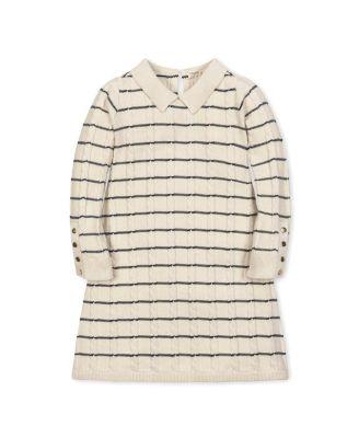 Girls' Organic Long Sleeve Peter Pan Collar Sweater Dress - Little Kid by HOPE&HENRY Girls' Organic Long Sleeve Peter Pan Collar Sweater Dress - Little Kid by HOPE&HENRY