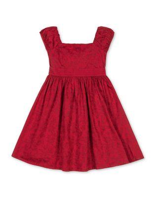 Girls' Organic Puff Sleeve Sateen Party Dress - Little Kid by HOPE&HENRY