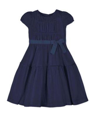Girls' Organic Puff Sleeve Tiered Party Dress - Little Kid by HOPE&HENRY
