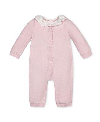 Girls' Organic Ruffle Collar Button Front Sweater Romper - Baby by HOPE&HENRY