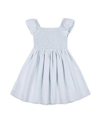 Girls' Organic Sateen Cap Sleeve Special Occasion Smocked Flower Girl Dress - Little Kid by HOPE&HENRY Girls' Organic Sateen Cap Sleeve Special Occasion Smocked Flower Girl Dress - Little Kid by HOPE&HENRY