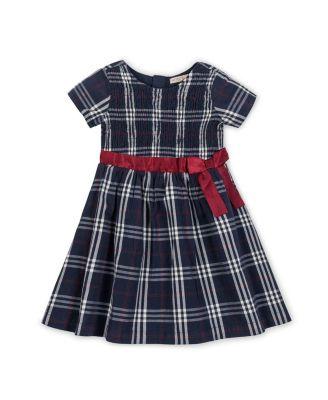 Girls' Organic Smocked Short Sleeve Poplin Dress - Little Kid by HOPE&HENRY