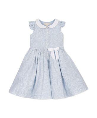 Girls' Ruffle Sleeve Linen Dress with Peter Pan Collar - Little Kid by HOPE&HENRY