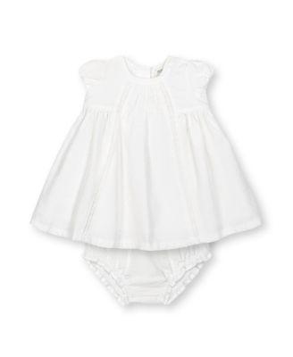 Girls' Short Sleeve Special Occasion Linen Pintuck Dress - Baby by HOPE&HENRY