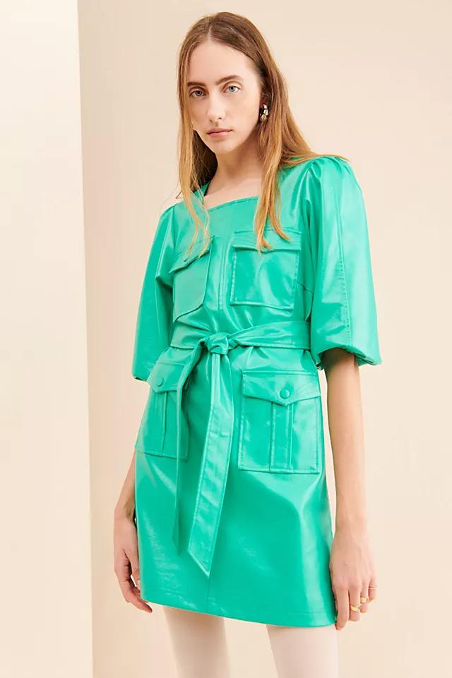 Hosbjerg Vegan Leather Mini Dress by HOSBJERG | FREE PEOPLE