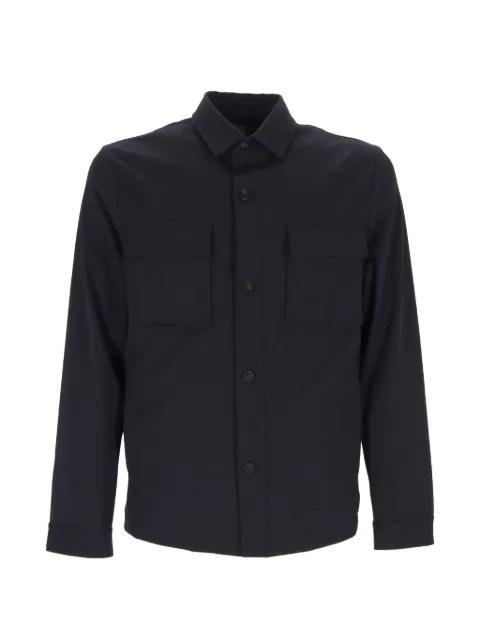 flap-pocket button-up shirt-jacket by HOSIO