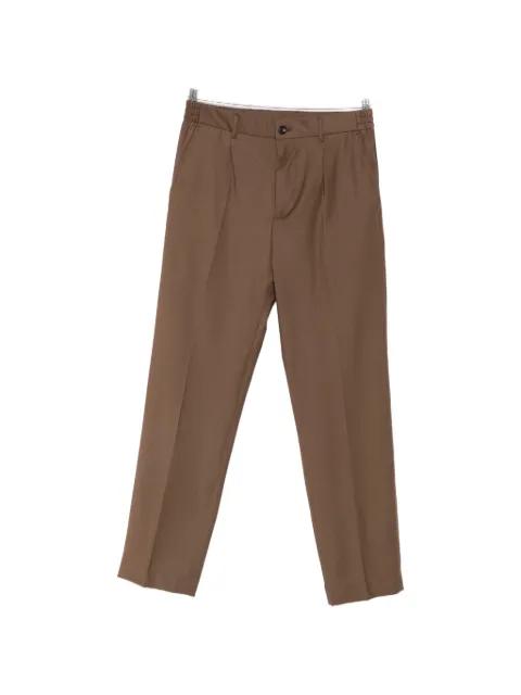 pleated straight-leg trousers by HOSIO