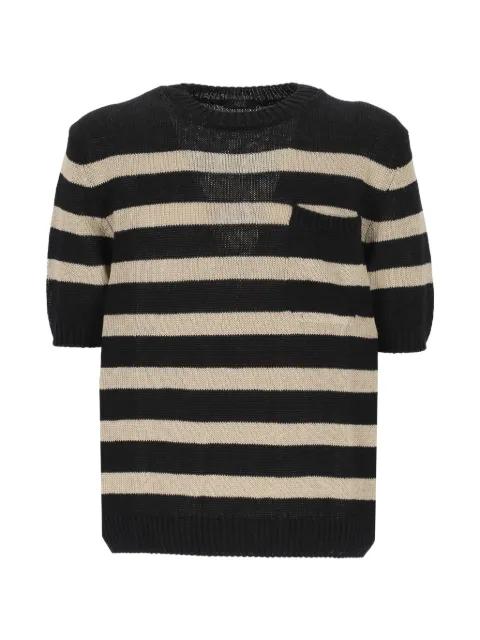 striped short-sleeve T-shirt by HOSIO