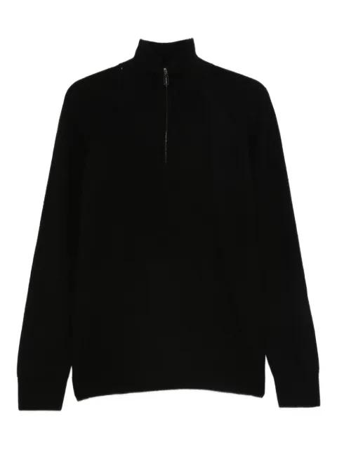 zip-neck sweater by HOSIO