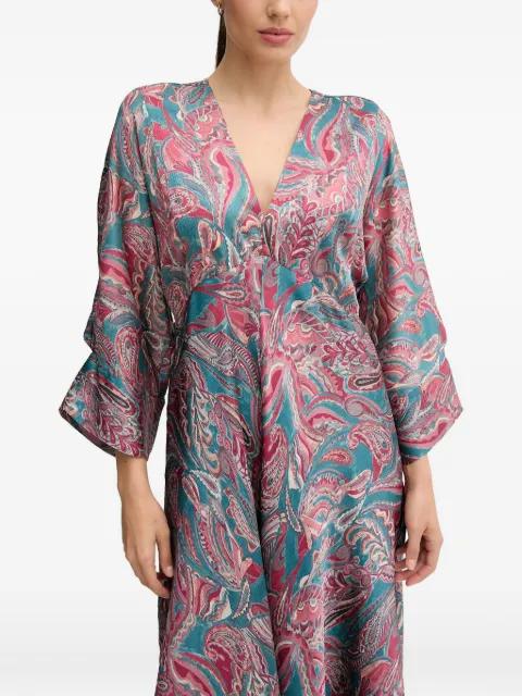 Luisa flared paisley print midi dress by HOSS INTROPIA