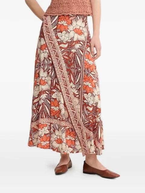 Raina floral-print wrap skirt by HOSS INTROPIA
