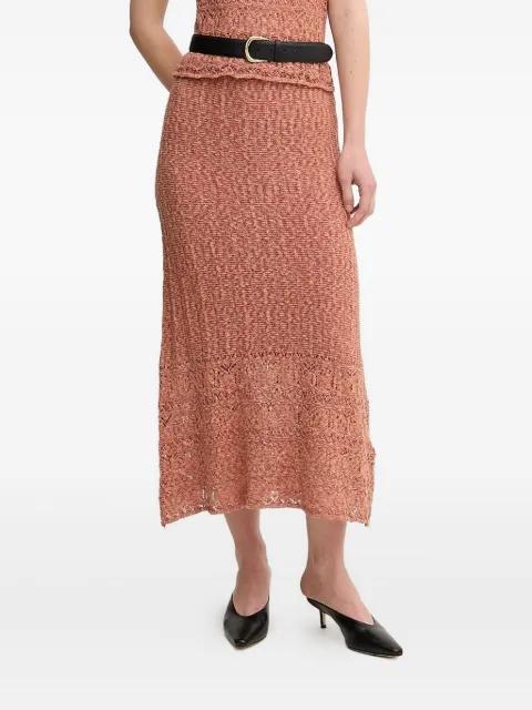 Ruth open-knit midi skirt by HOSS INTROPIA