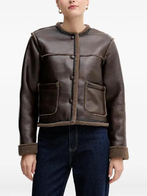 buttoned shearling jacket by HOSS INTROPIA