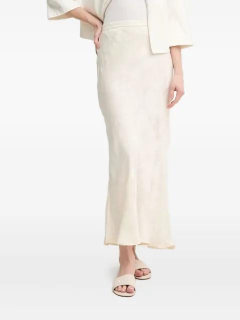 embossed satin maxi skirt by HOSS INTROPIA