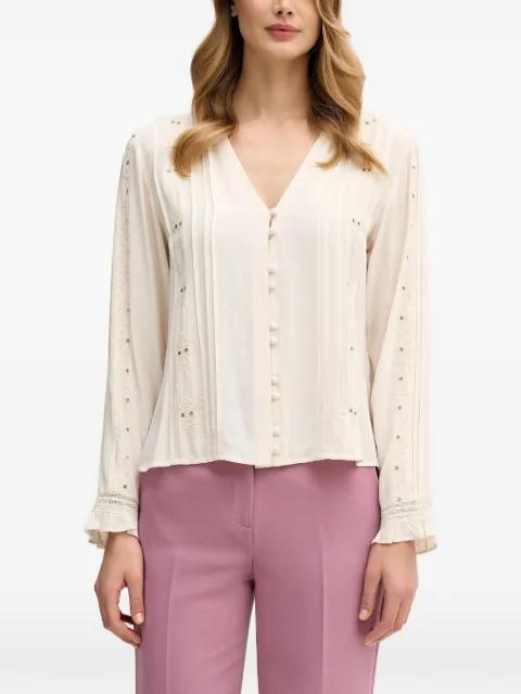 embroidered button-down shirt by HOSS INTROPIA