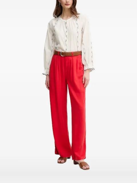 embroidered-flowers blouse by HOSS INTROPIA