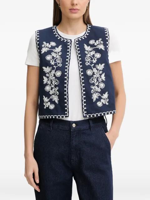 floral-embroidered waistcoat by HOSS INTROPIA