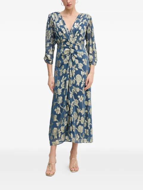 floral-print V-neck midi dress by HOSS INTROPIA