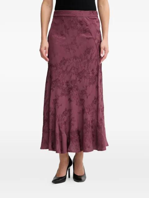 floral-print ruffled midi skirt by HOSS INTROPIA