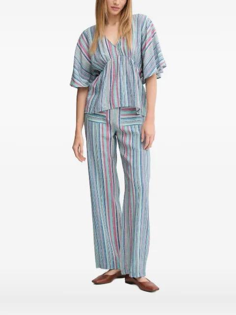 striped V-neck top by HOSS INTROPIA
