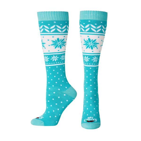 Flower Stripe Mid Volume Socks by HOT CHILLYS