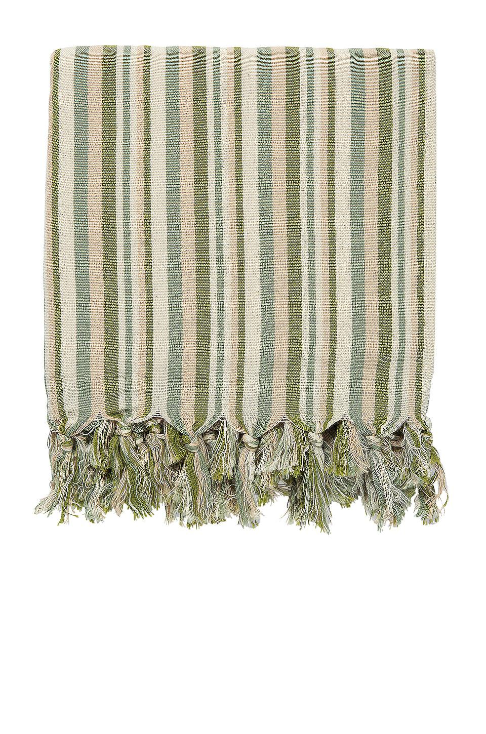House No. 23 Majorca Towel in Green by HOUSE NO. 23