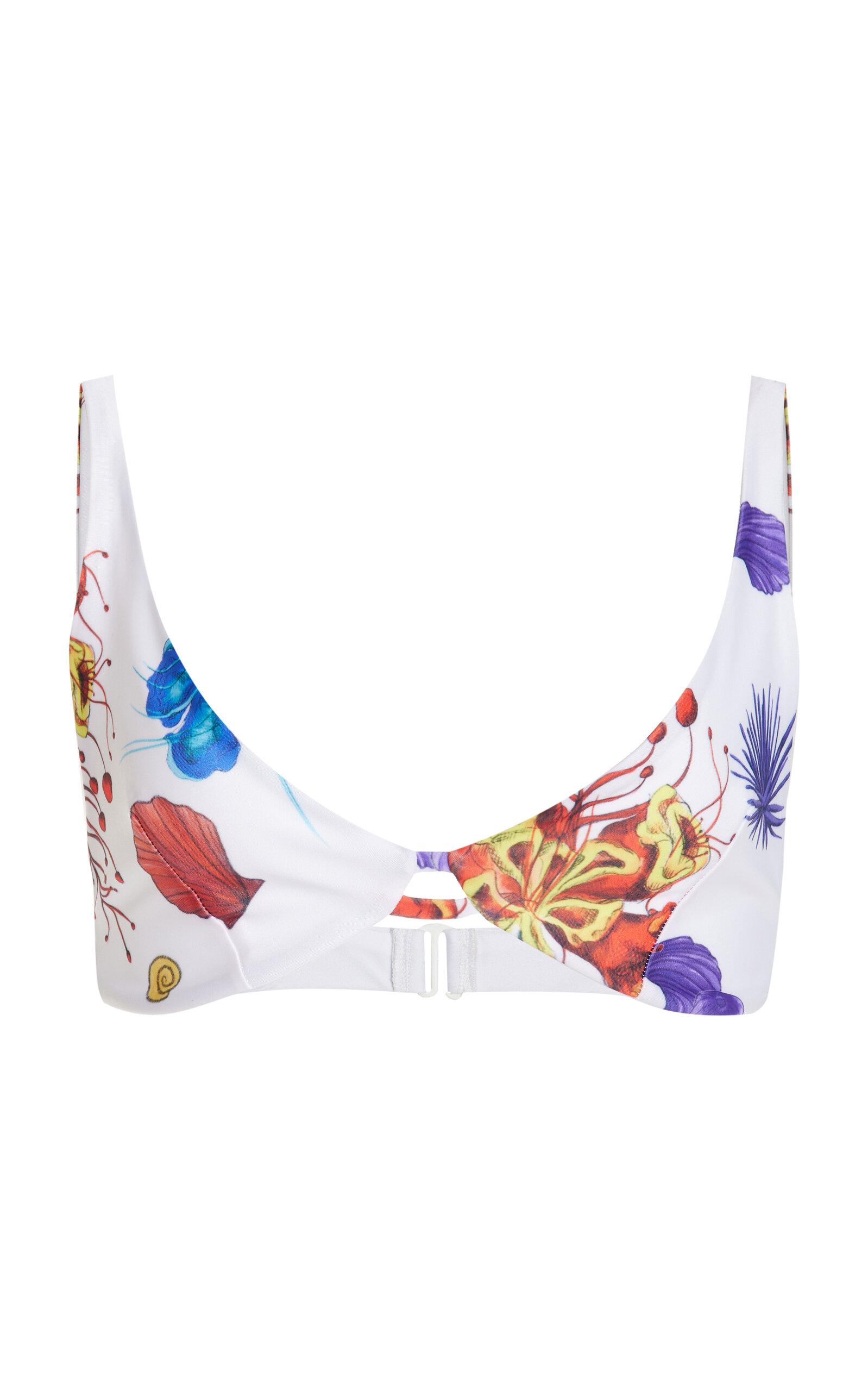 House of Aama Exclusive Joan Printed Bikini Top - Moda Operandi by HOUSE OF AAMA