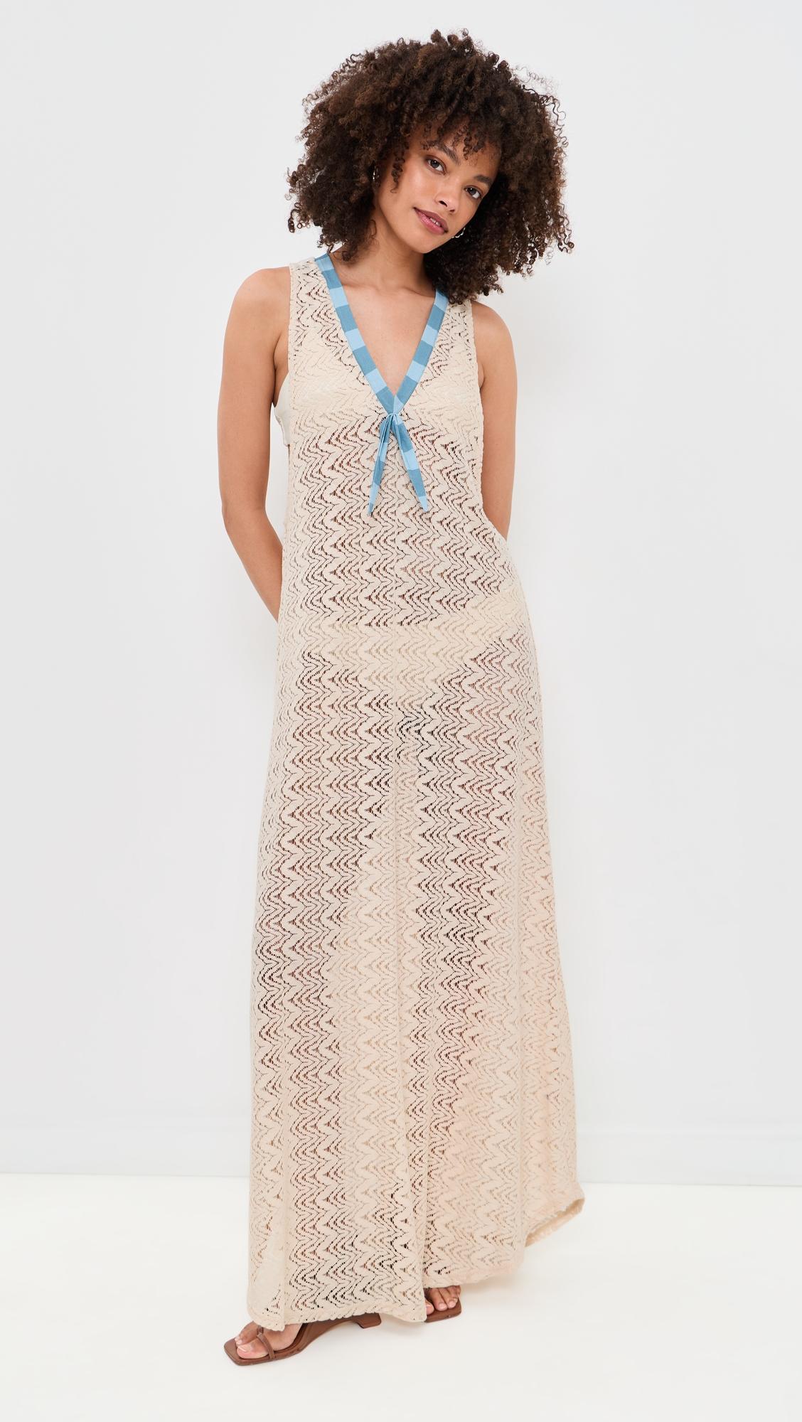 Lace Crochet Maxi Dress by HOUSE OF AAMA