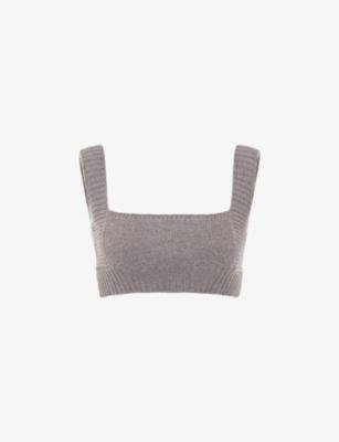 Adhara rib-knitted wool bralette by HOUSE OF CB