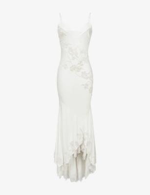 Anastelle Bead-Embellished Satin Bridal Gown by HOUSE OF CB
