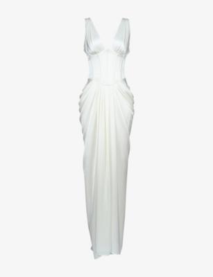 Arianna Corset-Bodice Satin Bridal Gown by HOUSE OF CB