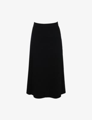 Asti A-Line Stretch-Woven Midi Skirt by HOUSE OF CB