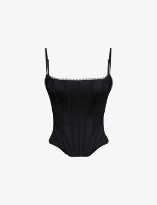Cadie Satin Corset Top by HOUSE OF CB
