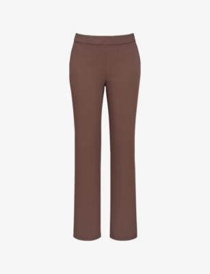 Chiara Straight-Leg High-Rise Stretch-Crepe Trousers by HOUSE OF CB