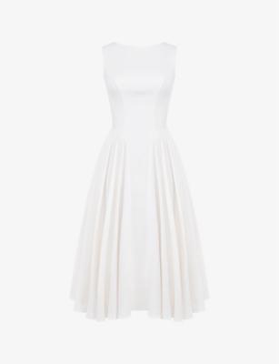 Cindy cut-out woven midi dress by HOUSE OF CB