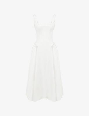 Dorothy Fitted Stretch-Cotton Midi Dress by HOUSE OF CB
