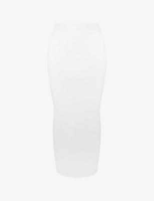 Eden mid-waist cotton-twill maxi skirt by HOUSE OF CB