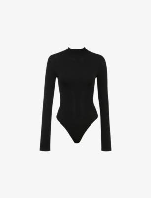 Eliena High-Neck Stretch-Knit Bodysuit by HOUSE OF CB