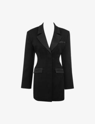 Ellis Trimmed Hourglass Blazer Stretch-Woven Mini Dress by HOUSE OF CB