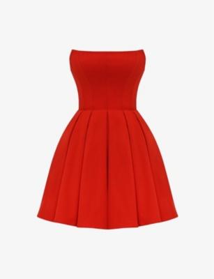 Emmanuela strapless woven mini dress by HOUSE OF CB