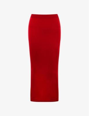 Faith Slim-Fit Knitted Midi Skirt by HOUSE OF CB